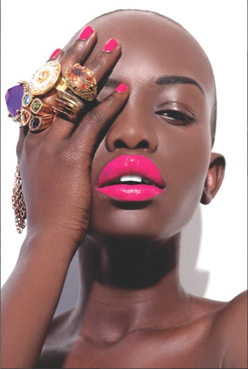 African American Make up, The Bright Pink Lip