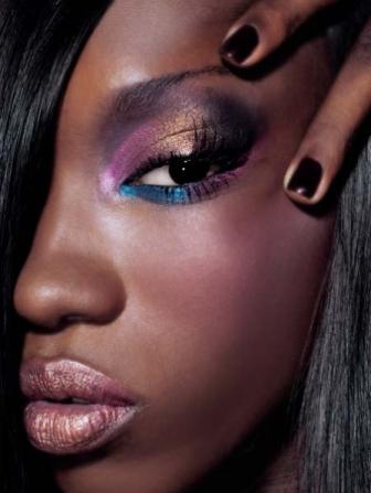 African American Make up, Dramatic Eye Jewel Tone make Up 