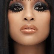 African American Make up Long Lashes, Smokey Eyes