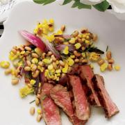 Steak With Corn and Black-Eyed Pea Salad