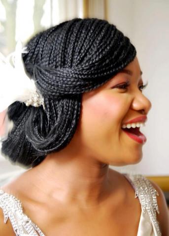 fascinator with braids